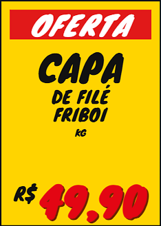 Cartaz A4 de oferta para supermercado